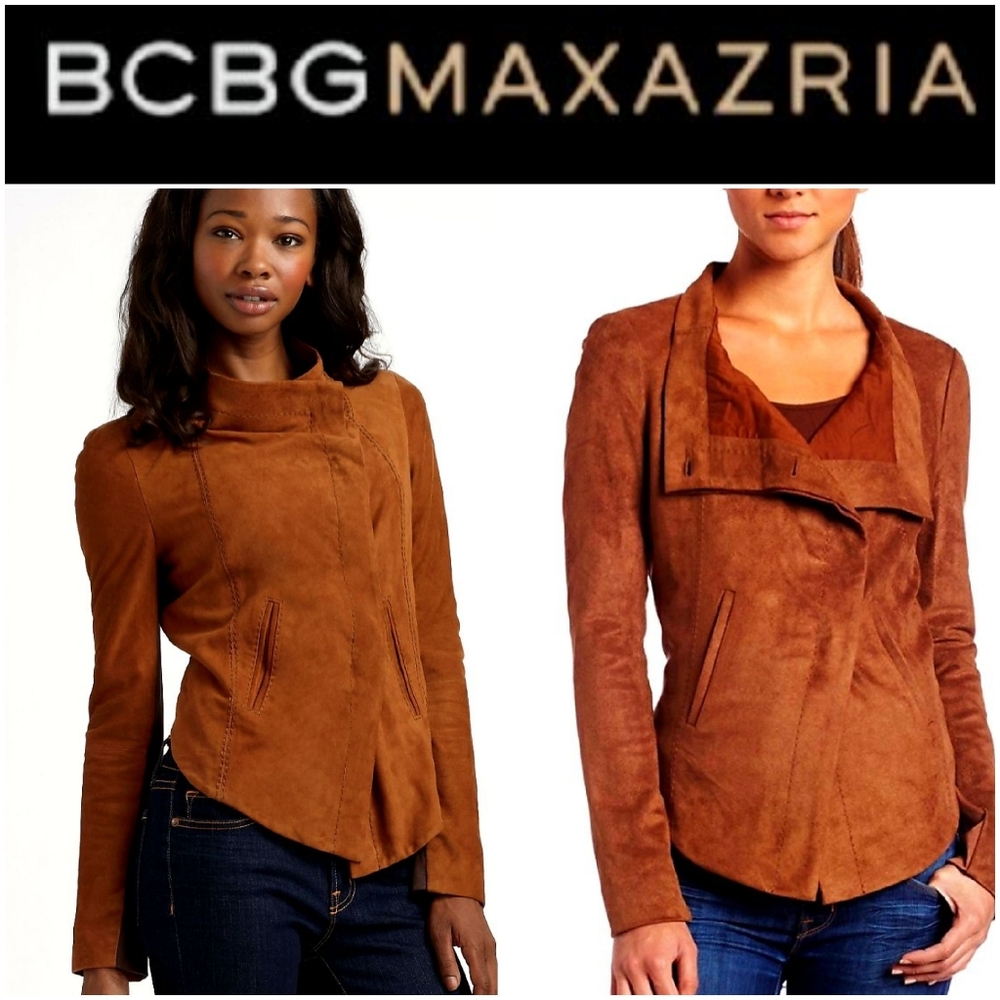 NWOT♥️BCBGMaxAzria Ginger Faux Suede Jacket-XS